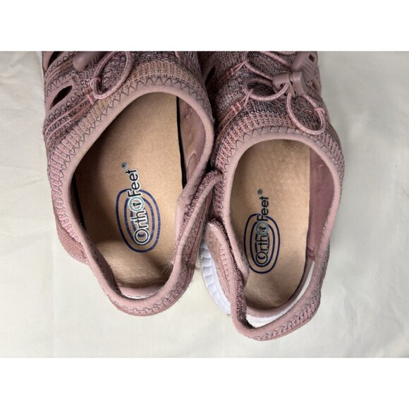 Orthofeet Laguna Orthopedic Shoes Bungee Lock-Laces Pink  Size 9 B Women - Picture 5 of 6